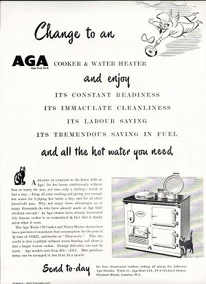 1950s Advert for the Model CB AGA