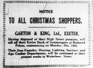 Sale Ad 1932