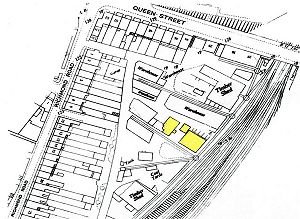 Plan showing Garton King Appliances premises