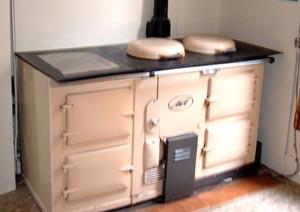 A fitted Aga stove