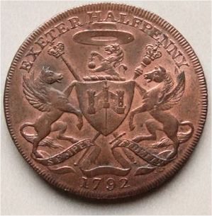 Exeter Halfpenny (reverse)