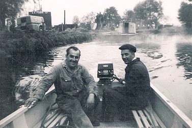 Two of the 3 men in the boat - Photo courtesy of Mike Bendall