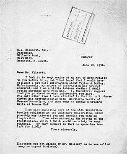 Letter from HEEH to SE, June 1956