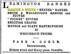 Advert Otago Daily Times 13th Sept 1889