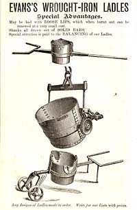 Advert for foundry ladles