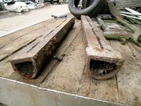 Channel with Slit Embossed X Pattern & Wording Top & Bottom RED POST SCRAPYARD Nr BUDE (2)