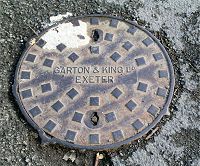 Circular Large Central Name Parallel EXETER