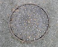 Circular Large Small Square Pattern massed in Centre
