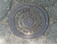 Circular Small Lamp Hole 12 inch Cover 6 bar centre circle EXETERBonhay Rd