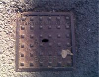 Cover, Square AV Air Valve Large Text