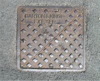 Manhole Diagonally Split Name Top corner