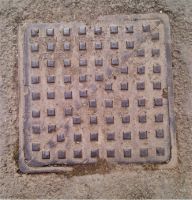 Manhole Diagonally Split Square Pattern Name Top L in Spaces BLEDINGTON, Gloucestershire