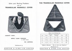 Advertisement for Triangular Manhole Covers