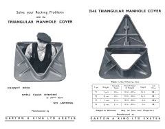 Advertisement for Triangular Manhole Covers