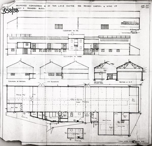 Plans of Tan Lane Machine Shop and Office