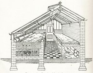 A heated forcing house