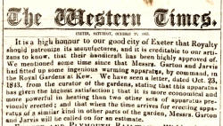 Western Times advert, 1843