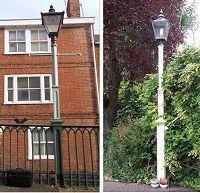 Lamp Posts at Iron Bridge and Spicer Road, Exeter