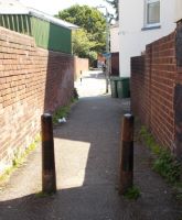 Pair of Bollards, Church Rd, St Thomas