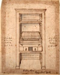 Stove design, marked King & Munk