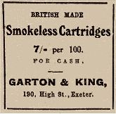 Advert, January 1912