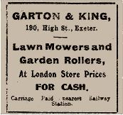 Advert, February 1914