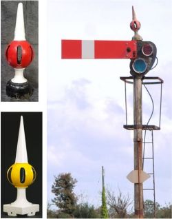 Finials for railway signals