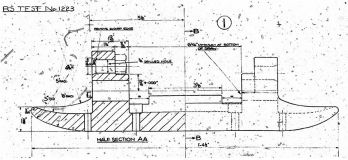 Design drawing for a Pick-up Shoe