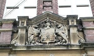 Exeter Coat of Arms above the front door