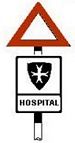 Hospital Road Sign