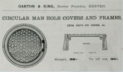 Circular manhole from G&K catalogue