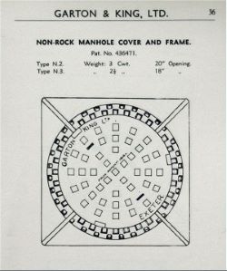 G&K patent non-rock circular manhole cover