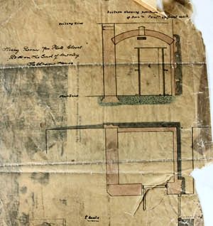 Plan for fitting the Strong Room door