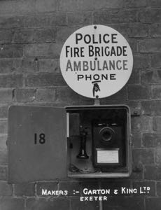Police wall-mounted call box