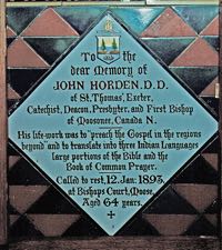 emorial tile for Bishop John Horden