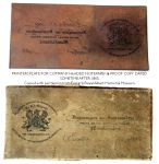 Copper printing plate & Proof for letterhead ca. 1865
