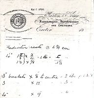 Specification for a radiator c.1900