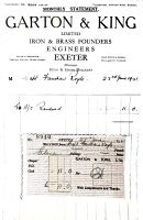 1941 monthly statement