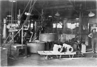 Machine shop, infront of foreman's office