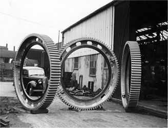 Girth gears for Bamberton Cement Works, Vancouver