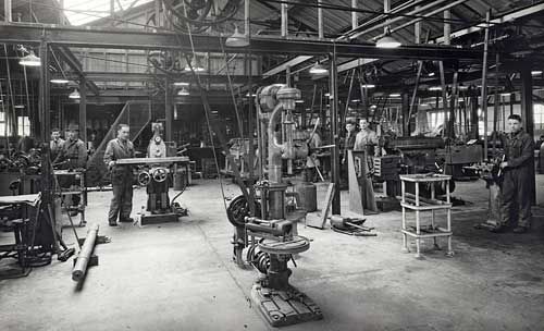 A view of the Machine Shop, Tan Lane