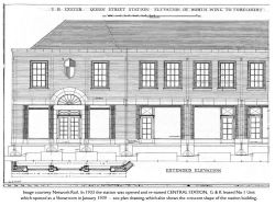 Front Elevation of North Wing of Central Station