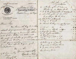 Letter to Mr Gurney